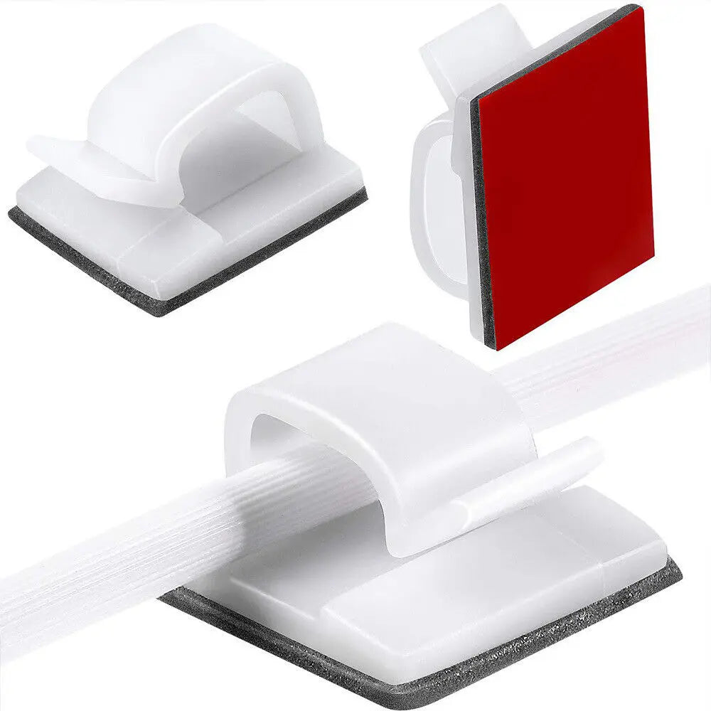 40 Stück selbstklebende Kabelclips für sauberes Kabelmanagement zuhause