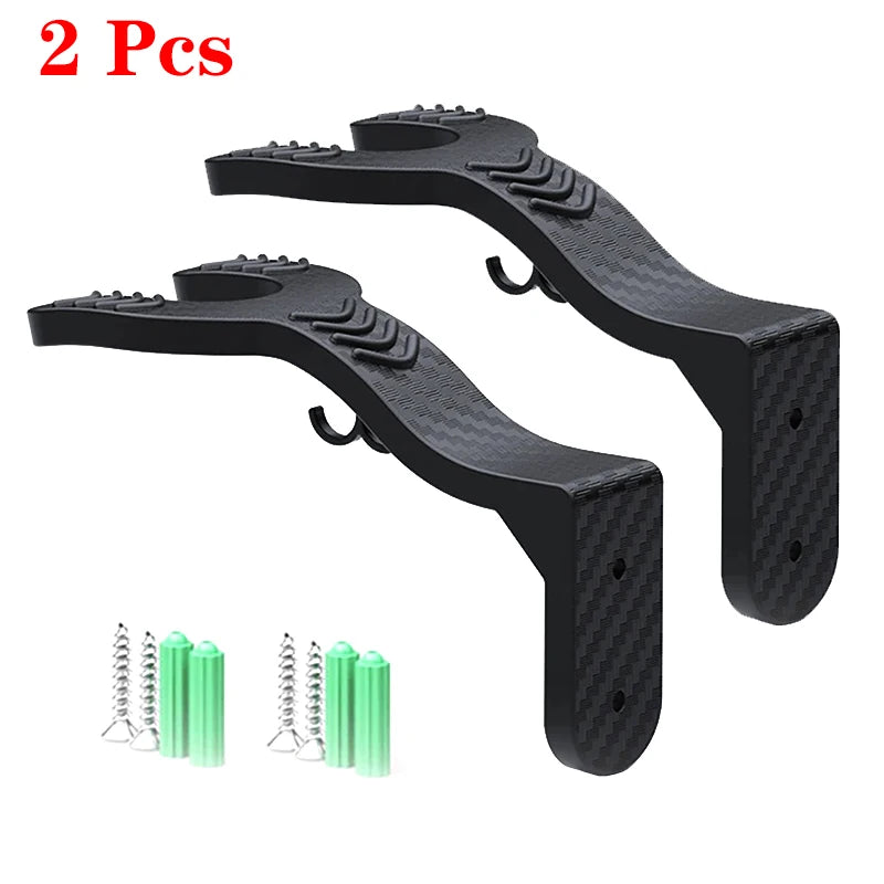 Universal Helm Wandhalterung Haken für Motorradfahrer – Schwarz, wählbare Menge