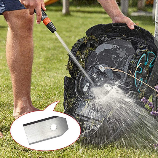 Edelstahl Mähroboter Klingen 35x18x0,75 mm – Rasenmäher Ersatz Trimmerblätter