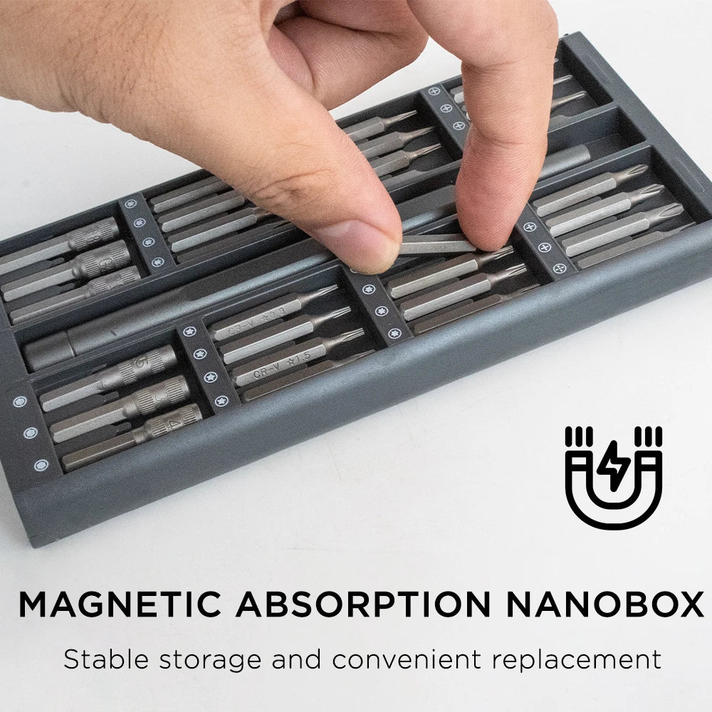 25/63 in 1 Magnetisches Präzisions-Schraubendreher-Set für Telefon und PC