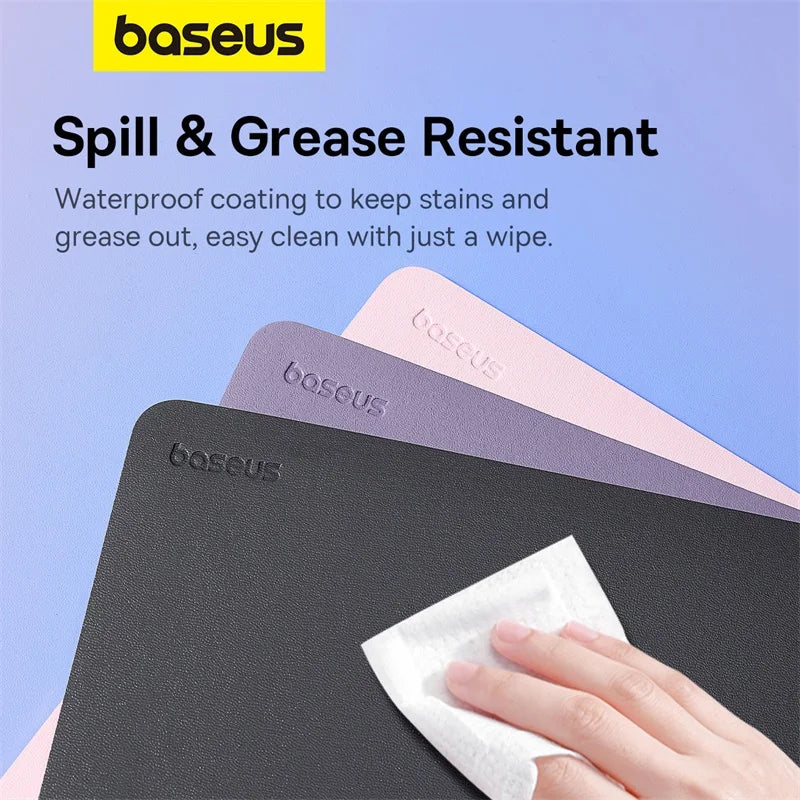 PU Leder Mauspad Anti-Rutsch Wasserdicht 26x21cm – Ideal für Büro - Schule