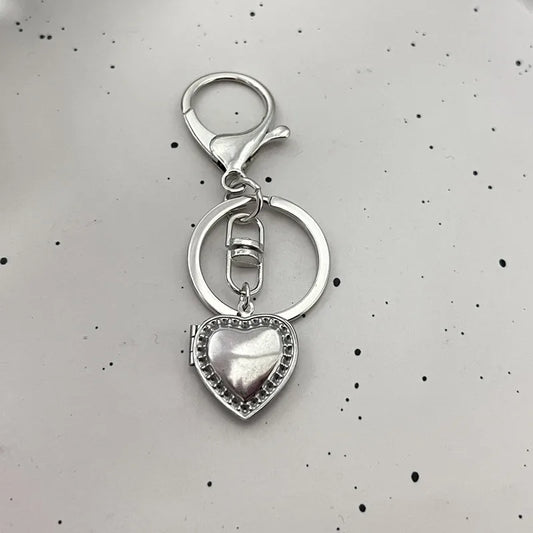 Romantischer Herz Medaillon Fotorahmen Schlüsselanhänger Geschenkidee