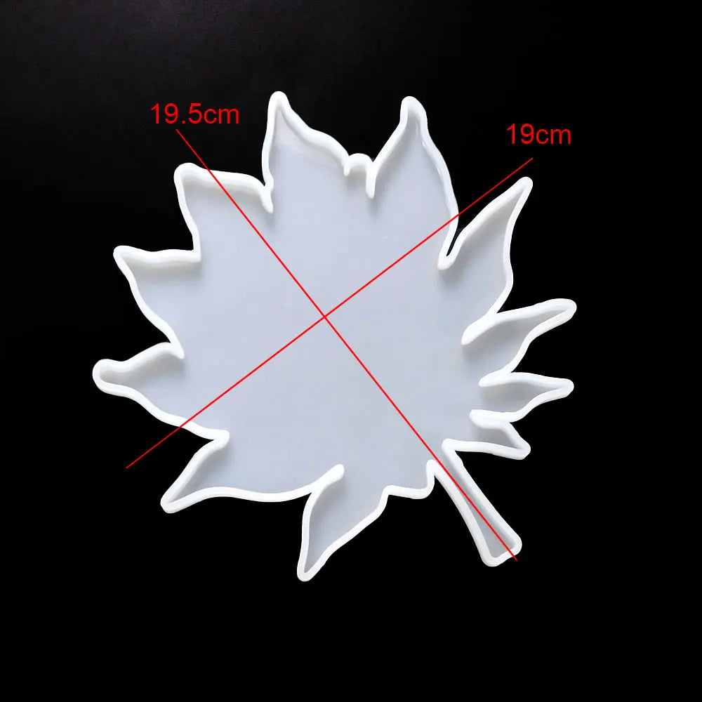 Silikonform Ahornblatt für DIY Epoxidharz Untersetzer Basteln