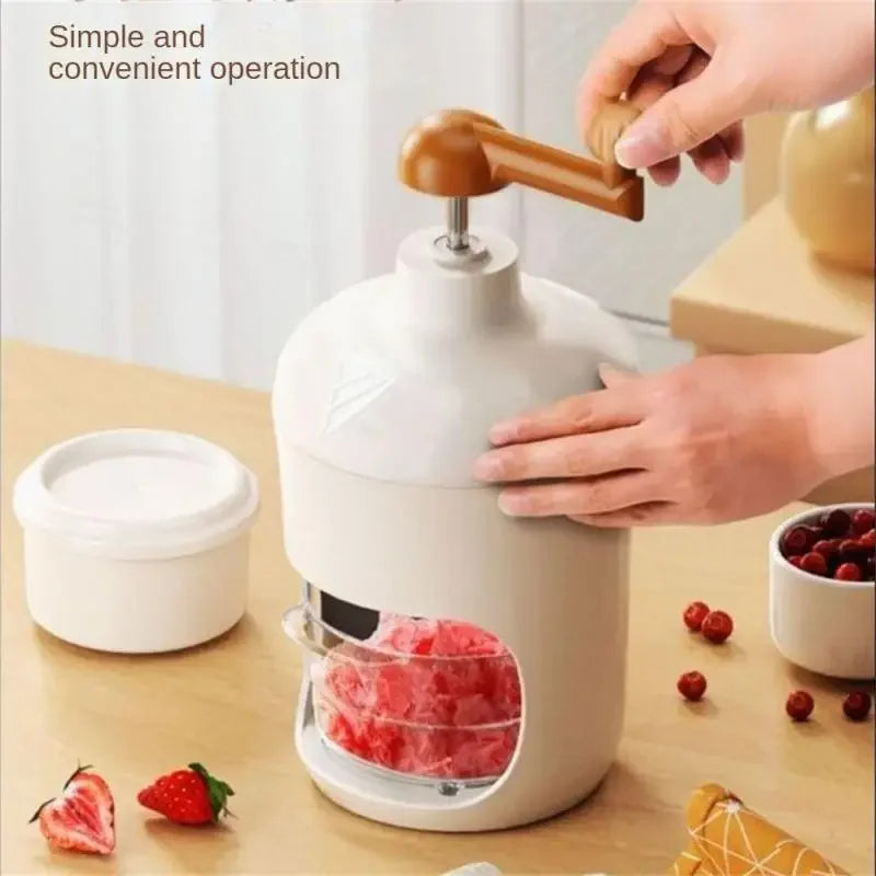 Handbetriebene Eisrasiermaschine 500 ml – robuster Edelstahl, sicher - leicht reinigen