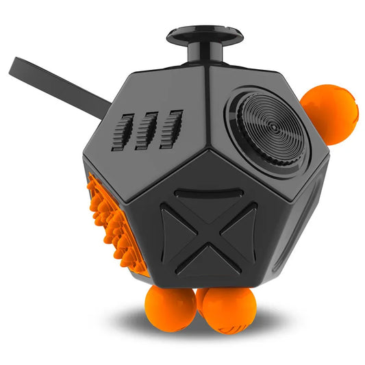 Fidget Cube EDC Antistress Würfel mit 12 Seiten für Fokus und Entspannung