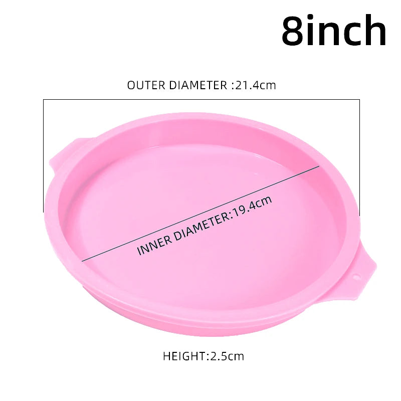 Antihaft Silikon Kuchenform 4/6/8 Zoll – Perfekt für DIY Torten - Backen