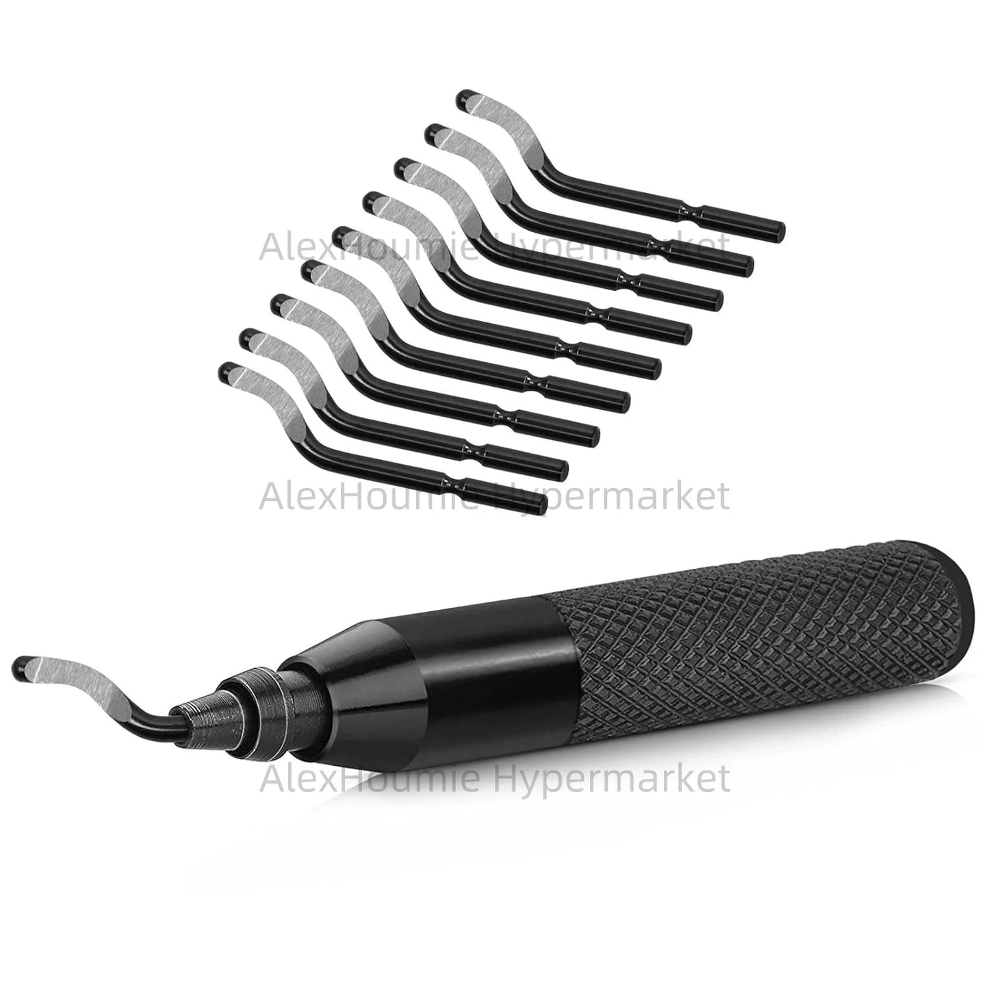 Entgratungswerkzeug Set 10 Klingen für glatte Kanten Metall Kunststoff