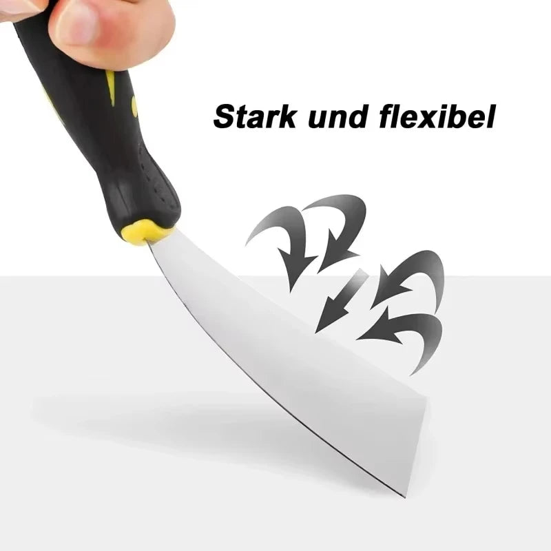 Vielseitiges 4-teiliges Edelstahl-Spachtel-Set 2-5 Zoll – robust - ergonomisch