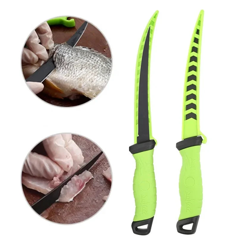 Edelstahl Ausbeinmesser mit Holzgriff für präzises Schneiden von Fisch und Fleisch