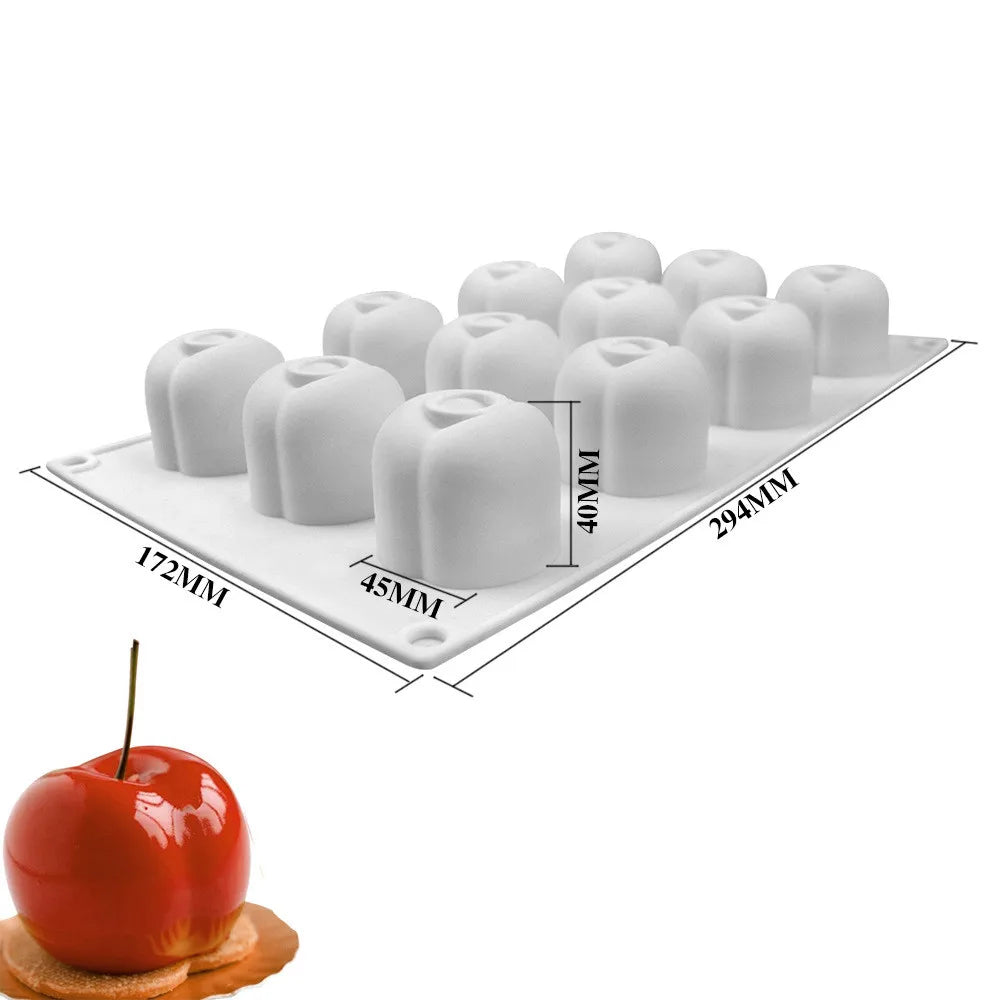 Silikon Kuchenform Obstserie Ananas Pfirsich Mango Orange