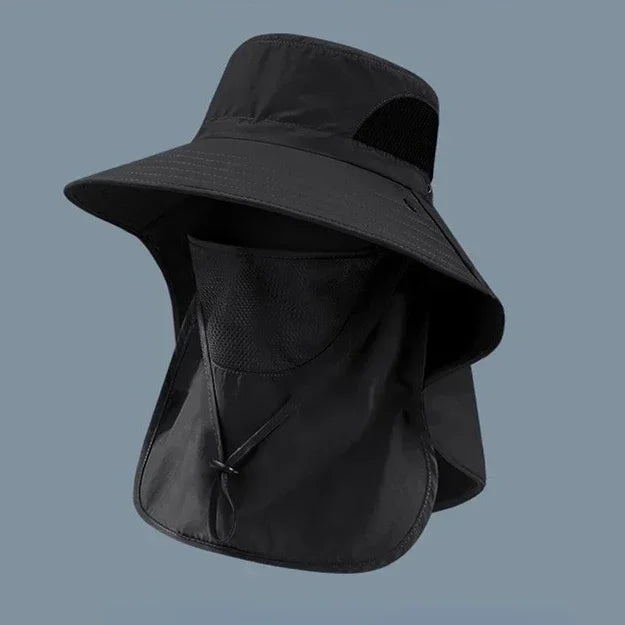 Unisex Sonnenhut mit UV-Schutz - Halsklappe – Leicht, robust, perfekt für Outdoor