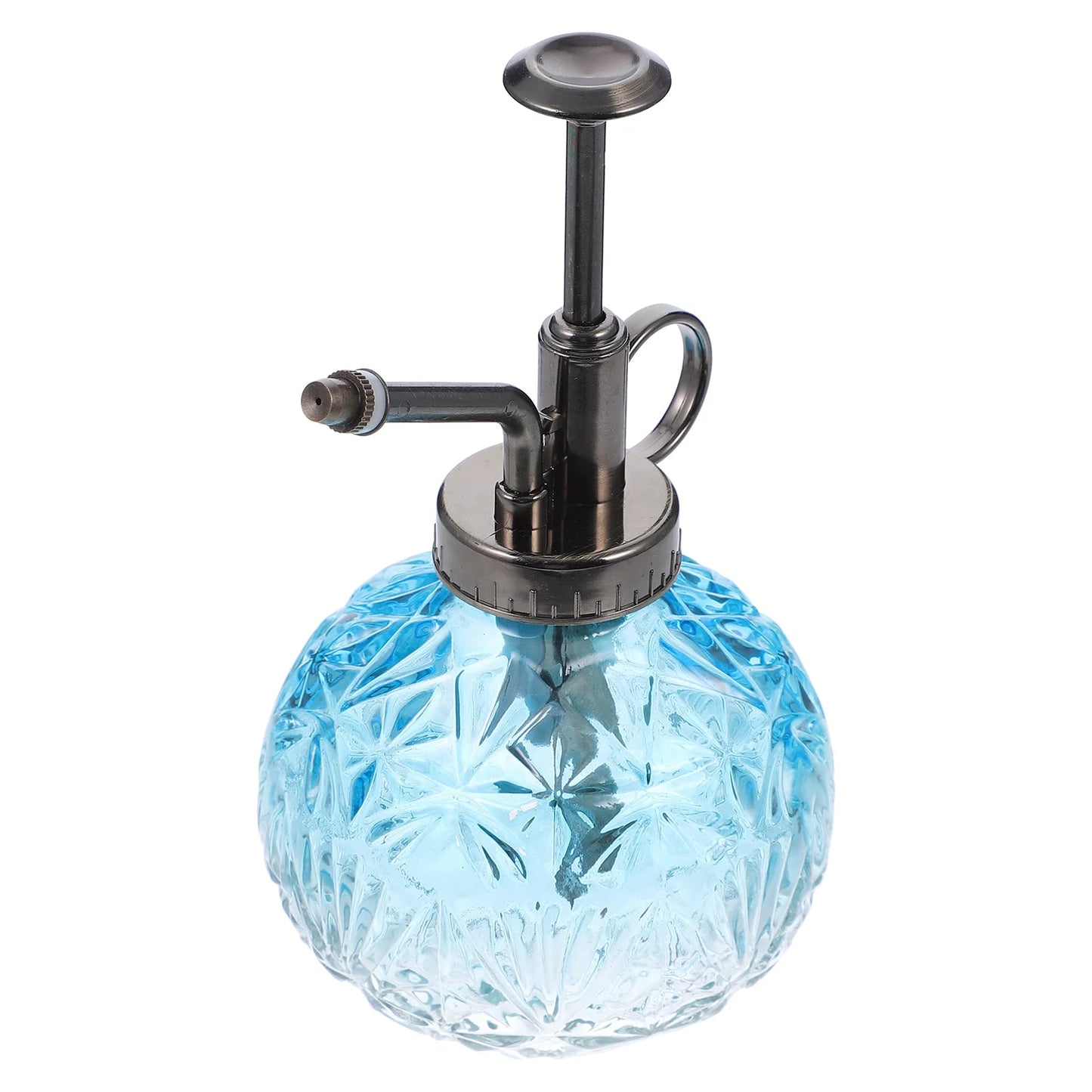 Vintage Gartensprüher aus Glas mit kleinem Pflanzenauslauf für Outdoor