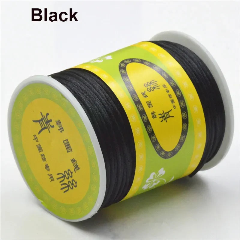 80m Rolle Nylon-Satin-Kordel 1,5mm für Makramee und Schmuckherstellung