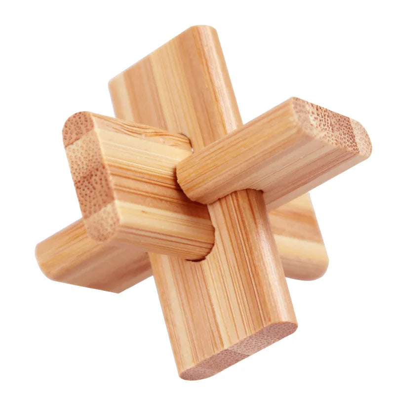 Holz Kong Ming Lock Lu Ban IQ Brain Teaser Lernspielzeug für Kinder