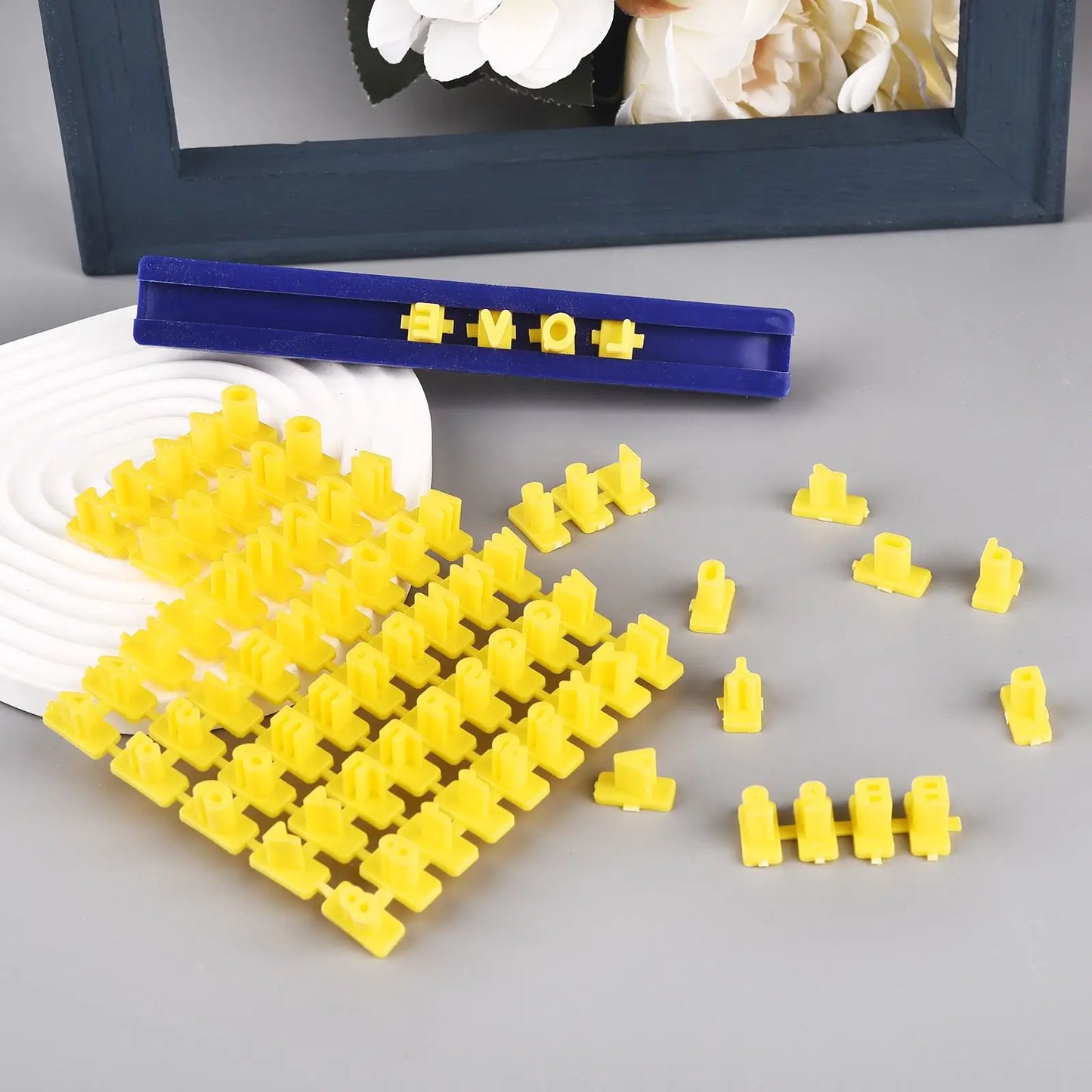Keramik Kunst Alphabet Stempel Set für DIY Prägung und Modellieren