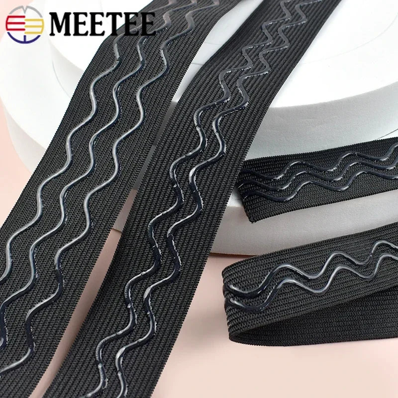 Elastische Silikonbänder 2-10m 20-40mm für Yoga und Sportswear