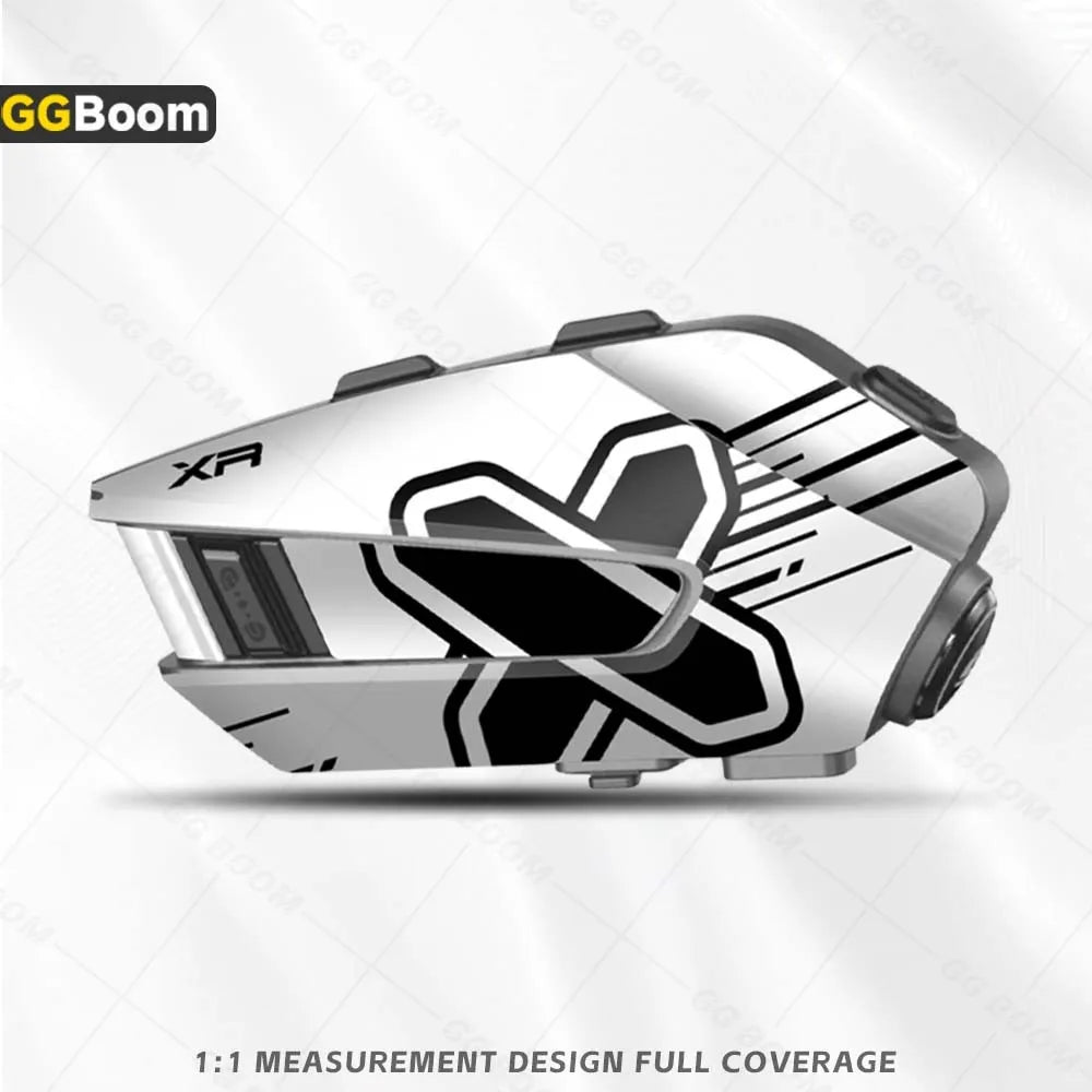 Wasserdichte Aufkleber für Motorradhelm Bunte Bluetooth Dekoration