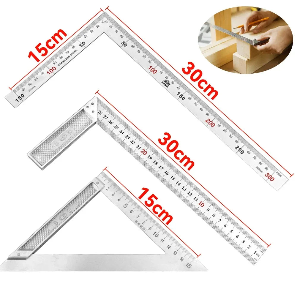 Präzises 90° Aluminium-Drehlineal für Holzarbeiten – robust - vielseitig einsetzen