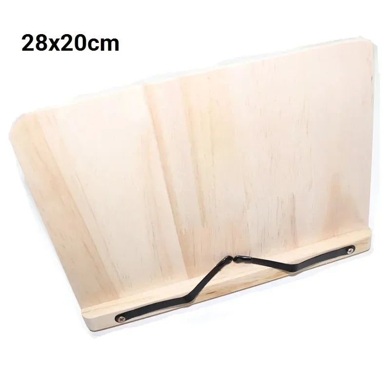 Verstellbarer Buchständer aus Bambus für komfortables Lesen und Kochen