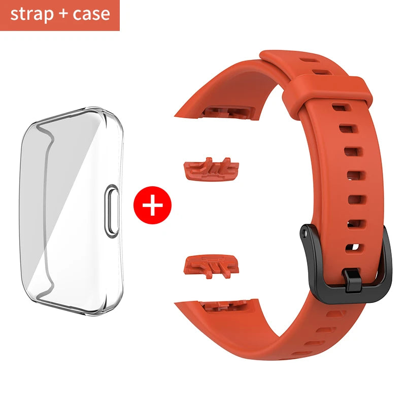 Silikon Ersatzarmband mit TPU Schutz für Huawei - Honor Band 6