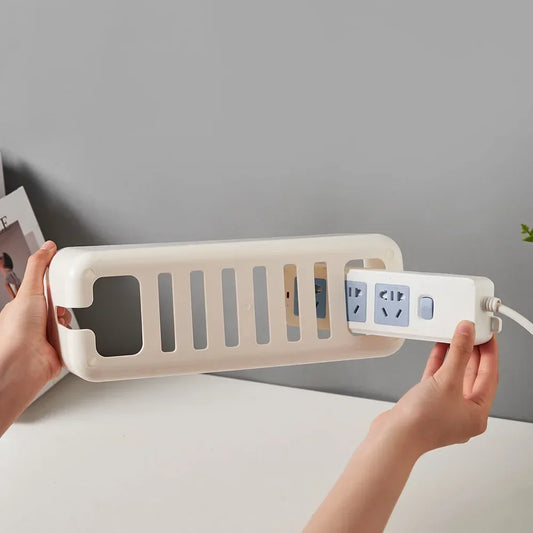 Kabelmanagement Box mit Bambusabdeckung zum Verstauen von Kabeln und Steckdosen-Yabubest - Home & More