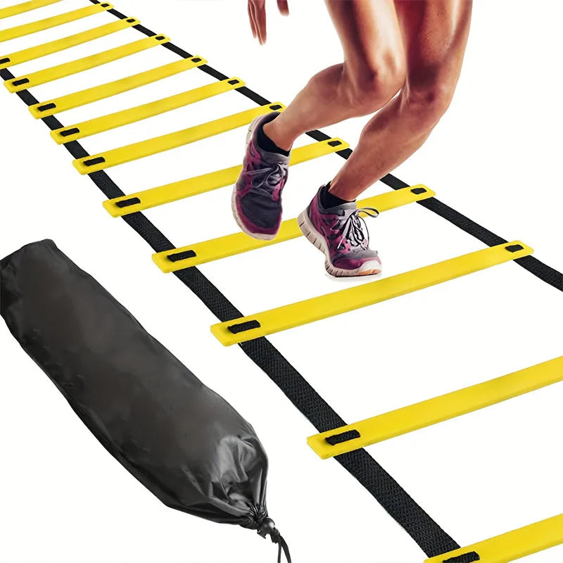 Agility-Leiter aus robustem Nylonseil – Flexibles Training in leuchtendem Gelb