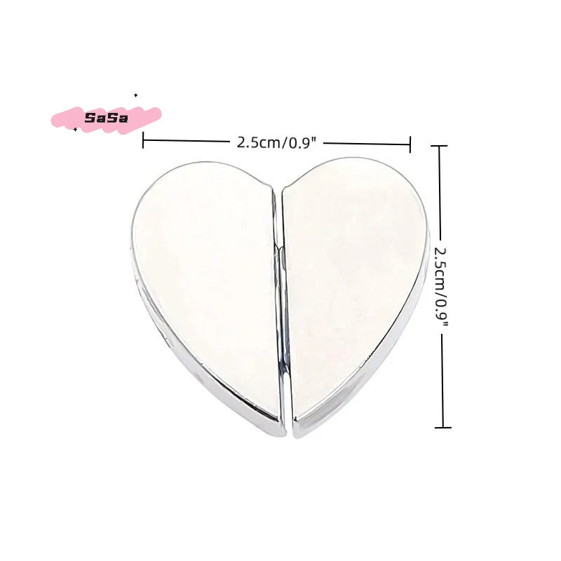 Herzförmige Magnet Vorhangclips mit abnehmbarer Metallschnalle