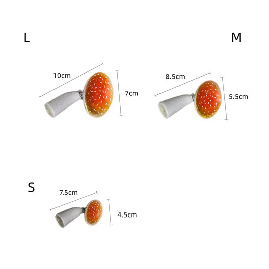Natürliches Flair fürs Zuhause: Schwebendes Pilz Wandregal aus formstabilem Harz