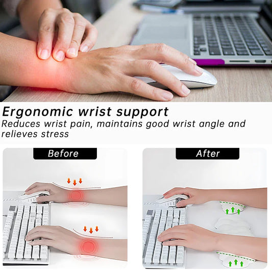 Ergonomische Handgelenkauflage Wolkenform mit Memory-Schaum und rutschfest