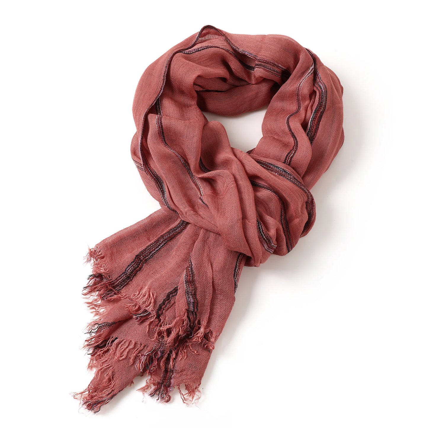 Herren Schal Baumwolle Leinen Patchwork Warm Lang 190x90cm Herbst Winter