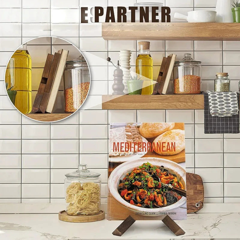 Holz Rezept- und Buchhalter für Küche und Esszimmer