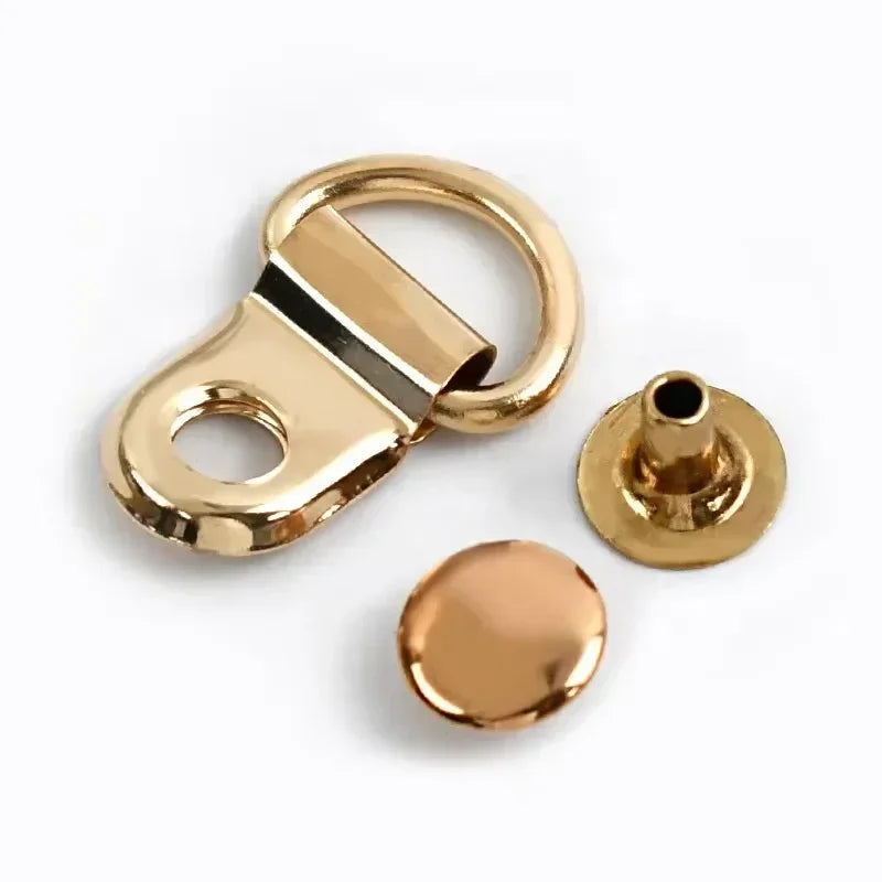 10-50 Stück D-Ring Metallschnallen 9x14 mm oval für Taschen Gurte Clips