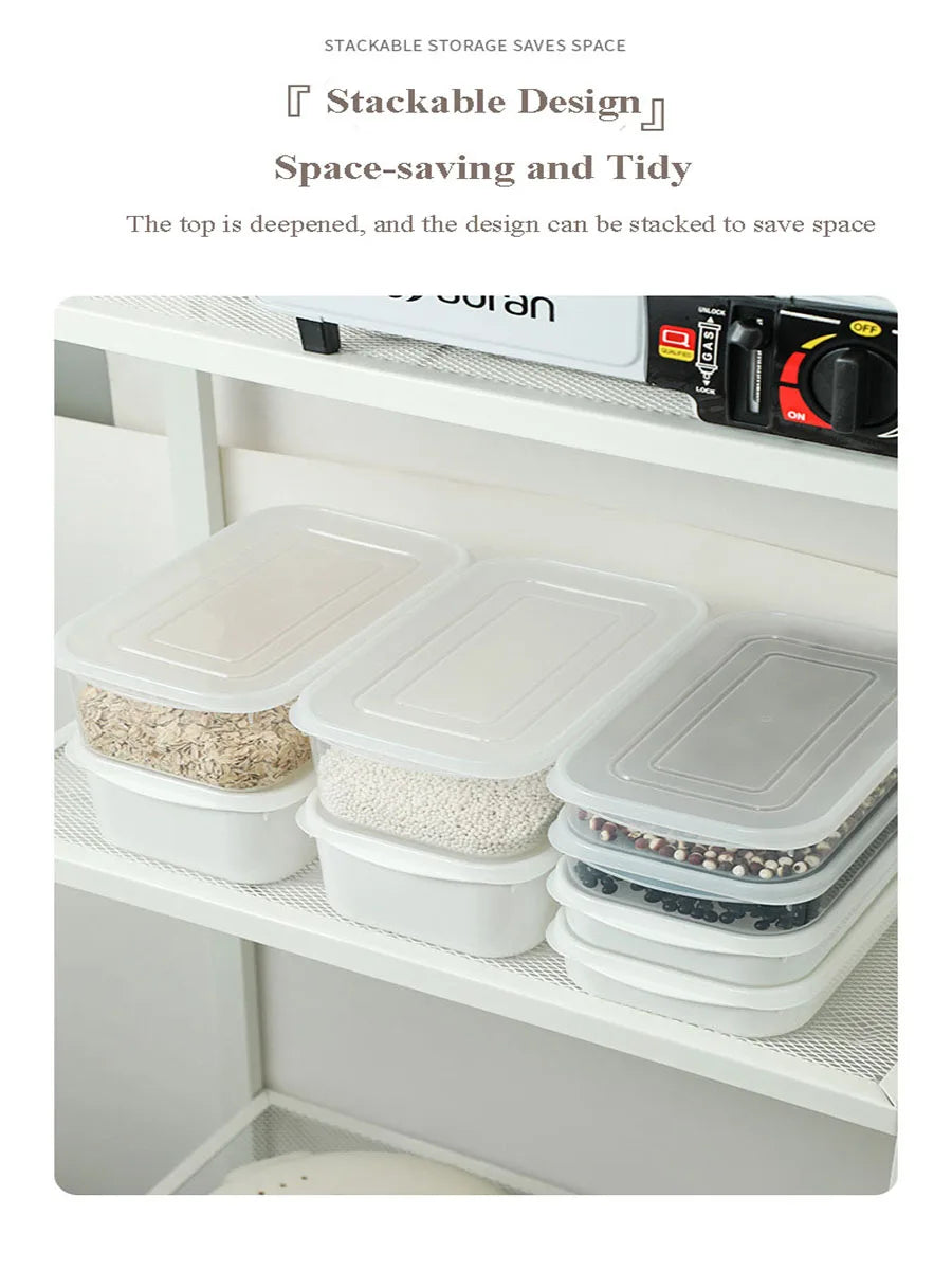 Lebensmittel Frischegarantie: Transparenter Crisper Container 350-1600ml