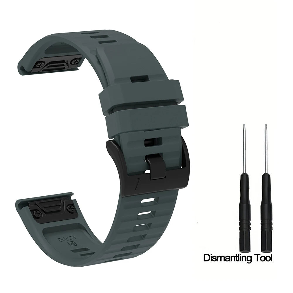 Silikon-Uhrenarmband 22-26 mm für vielseitige Smartwatch Modelle