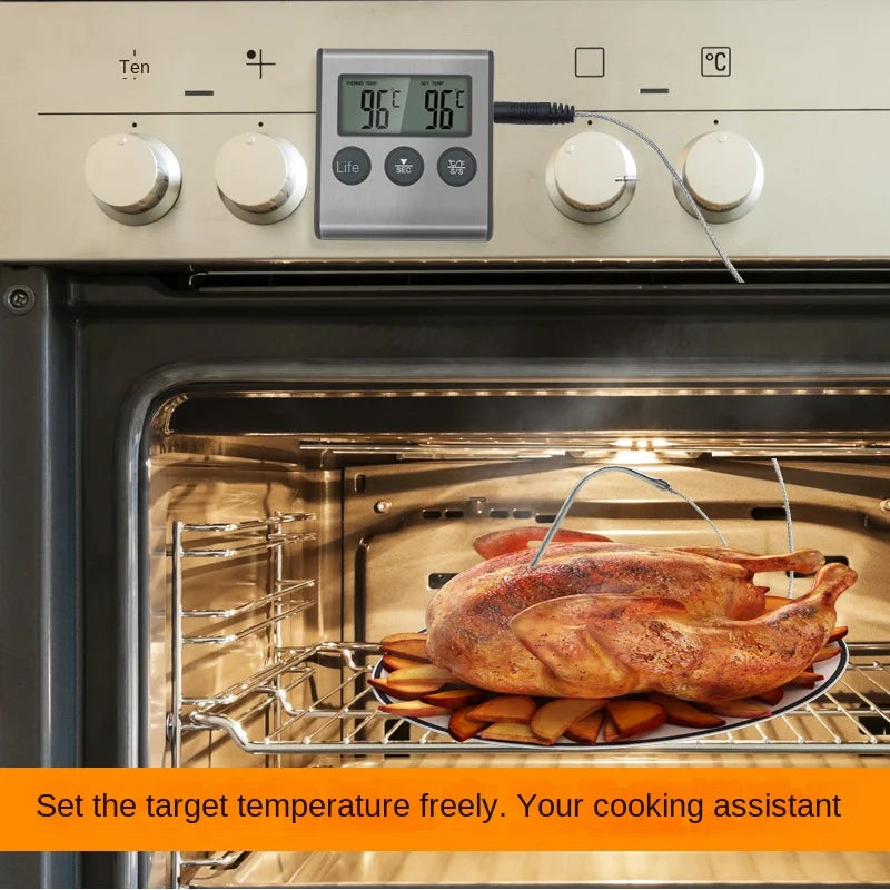 Digitales Lebensmittel-Thermometer mit Magnetischer Edelstahl-Sonde