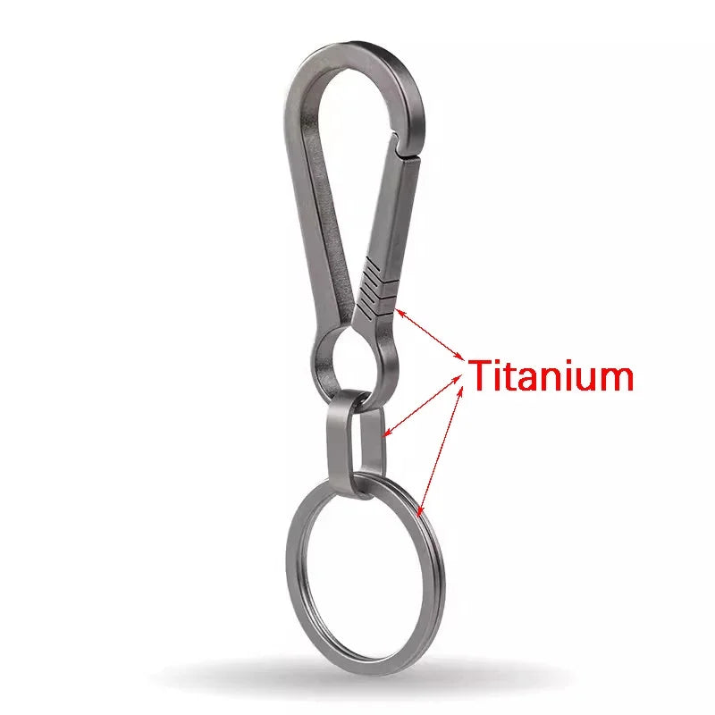 Titan Karabiner Schlüsselanhänger mit Flaschenöffner für Outdoor - Alltag