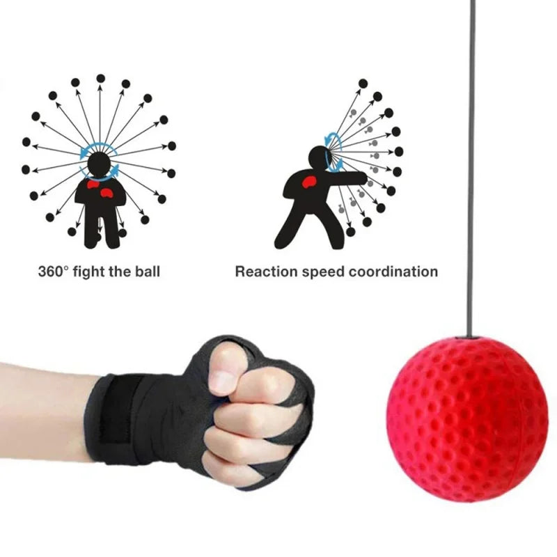 Effektives MMA Training: PU Speed Ball mit Stirnband für schnelle Reaktion