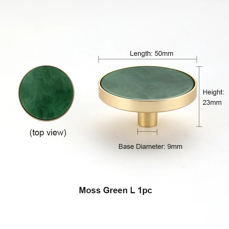 Zinklegierungs-Möbelgriff 50mm – moderner New Chinese Stil, Einzelloch