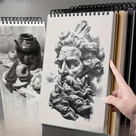 50 Blatt säurefreies Aquarellpapier Skizzenbuch mit Spiralbindung für Künstler