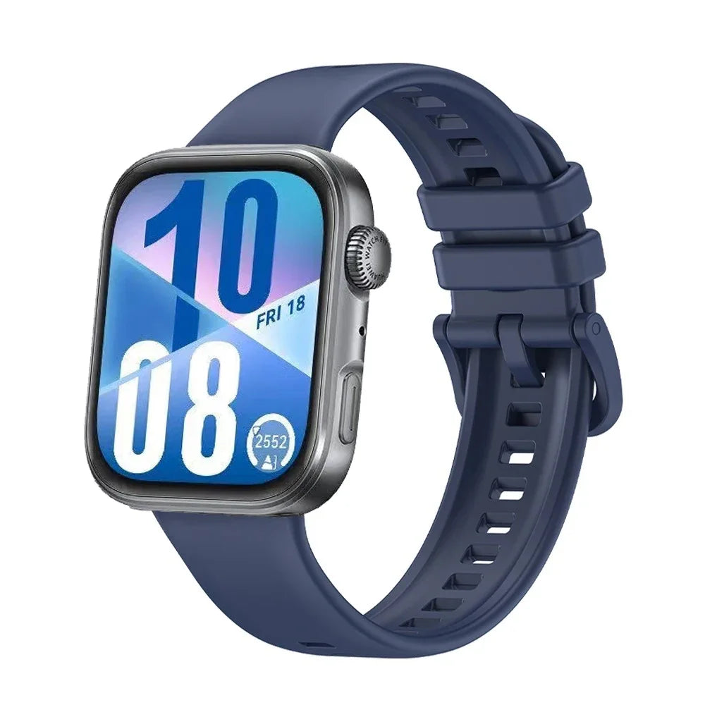 Atmungsaktives Sport-Silikonarmband mit bunter Metallschnalle für Watch Fit 3/4/4 Pro