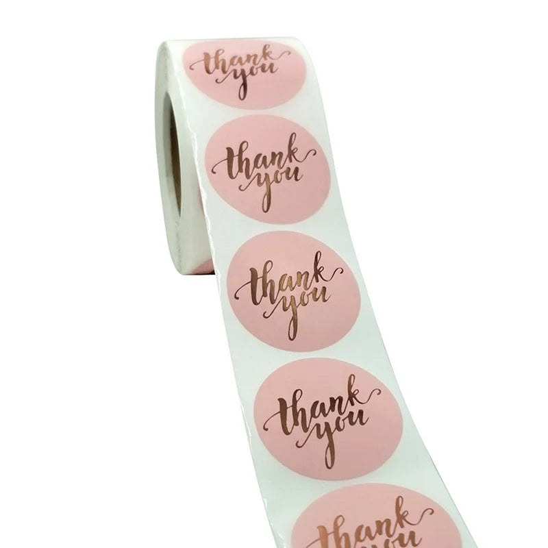 500 runde Kraftpapier-Etiketten für Geschenke, Kuchen und Hochzeit