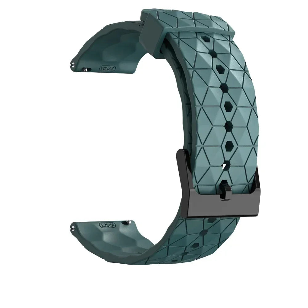 Sportliches Silikonarmband 20/22 mm mit Fußballmuster – perfekt für Xiaomi - Huami