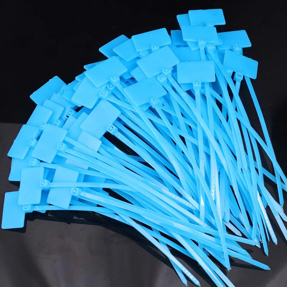 Nylon Kabelbinder Set 100/500 Stk – Selbstsichernd Marker Etikett Büro Garten