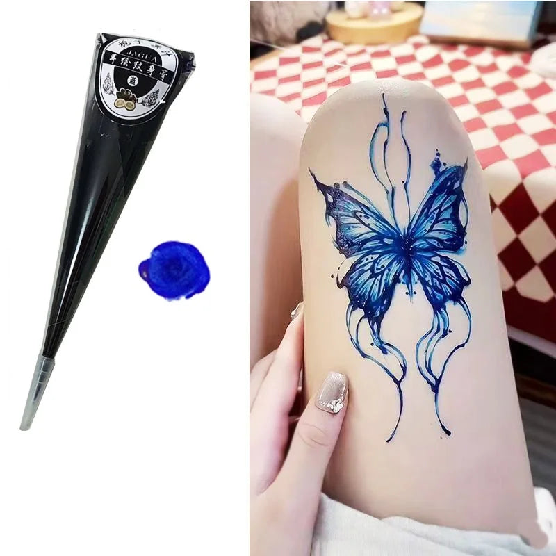 Indische Henna Creme Temporäre Tattoo Paste Semi-permanente Farbe