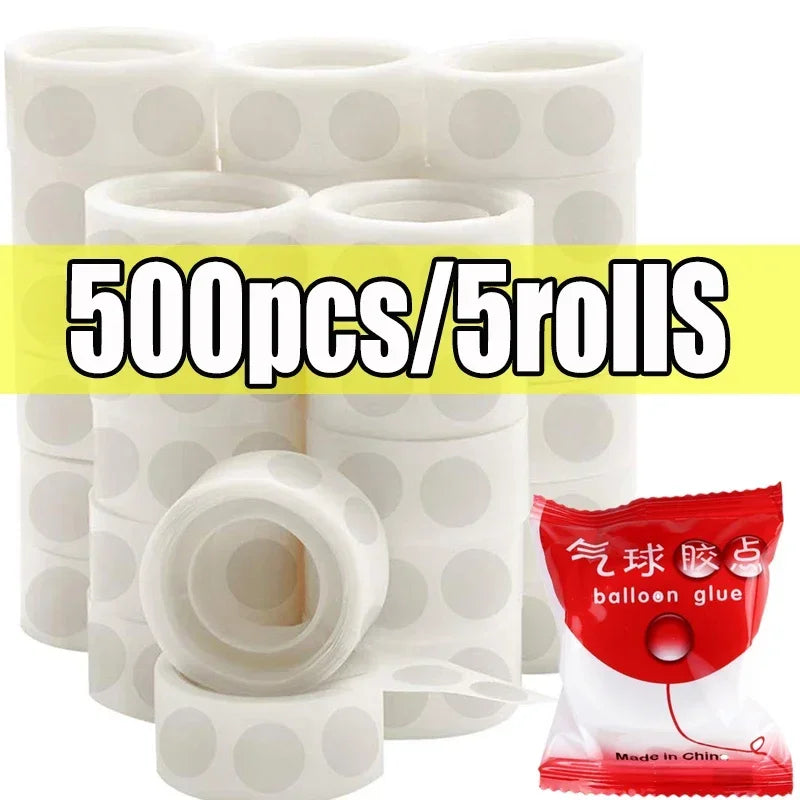 Abnehmbare Doppelseitige Klebepunkte für Ballon Deko - DIY – Klar - Vielseitig