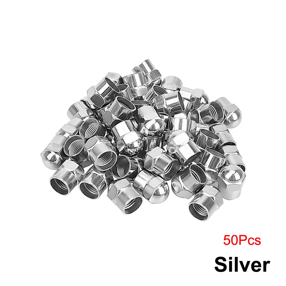10/50er Set Reifenventilkappen mit O-Ring Kunststoff Staubschutz Universal