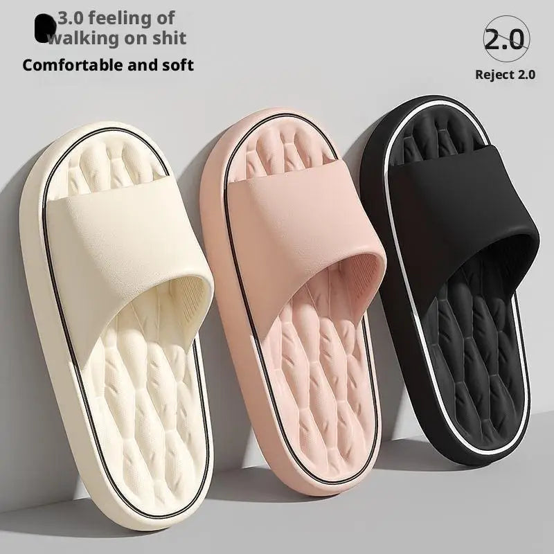 Line Pattern Couple Slippers – Rutschfest & schnelltrocknend