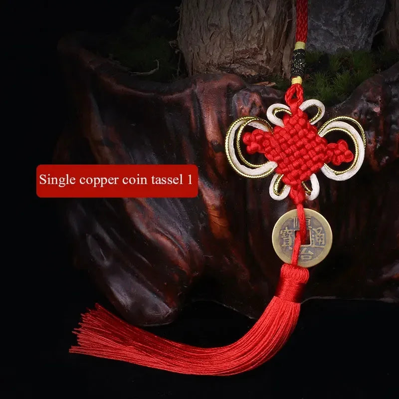 Chinesische Glücks Quaste mit Münzen für Reichtum und Dekoration