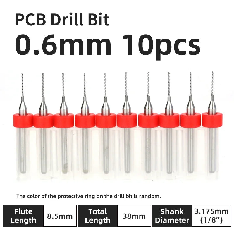 Präzisions Mikrobohrer Set Wolframkarbid für PCB Holz CNC 0.1-3.175mm