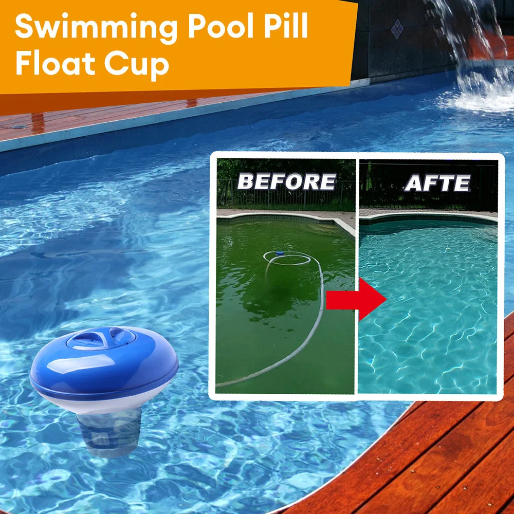Effizienter schwimmender Pool-Chemiespender aus ABS für Chlor - Brom